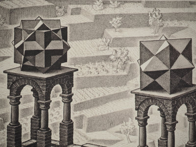 ESCHER M.C. : Cascade, oeuvre originale (photo de détail 9) - Crédit photo : Galerie Art.Paris