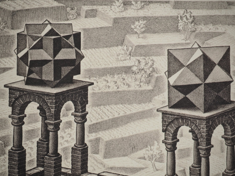 ESCHER M.C. : Cascade, oeuvre originale (photo de détail 9) - Crédit photo : Galerie Art.Paris