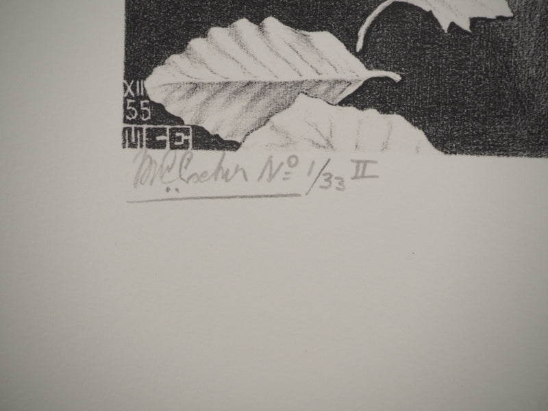 ESCHER M.C. : Automne et carpe, oeuvre originale (photo de détail 4) - Crédit photo : Galerie Art.Paris