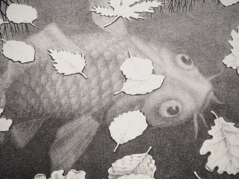 ESCHER M.C. : Automne et carpe, oeuvre originale (photo de détail 7) - Crédit photo : Galerie Art.Paris