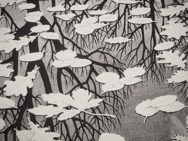 ESCHER M.C. : Automne et carpe, oeuvre originale (photo de détail 8) - Crédit photo : Galerie Art.Paris