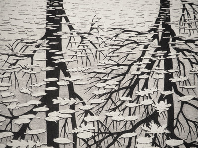 ESCHER M.C. : Automne et carpe, oeuvre originale (photo de détail 9) - Crédit photo : Galerie Art.Paris