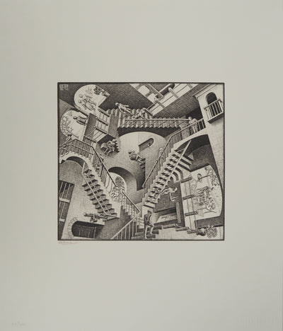 ESCHER M.C. : Le château impossible, oeuvre originale (vue générale) - Crédit photo : Galerie Art.Paris