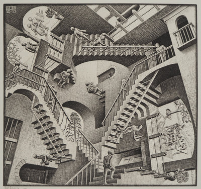 ESCHER M.C. : Le château impossible, oeuvre originale (photo de détail 2) - Crédit photo : Galerie Art.Paris