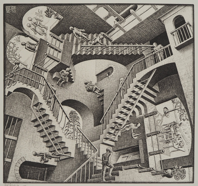 ESCHER M.C. : Le château impossible, oeuvre originale (photo de détail 2) - Crédit photo : Galerie Art.Paris