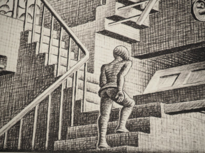 ESCHER M.C. : Le château impossible, oeuvre originale (photo de détail 6) - Crédit photo : Galerie Art.Paris