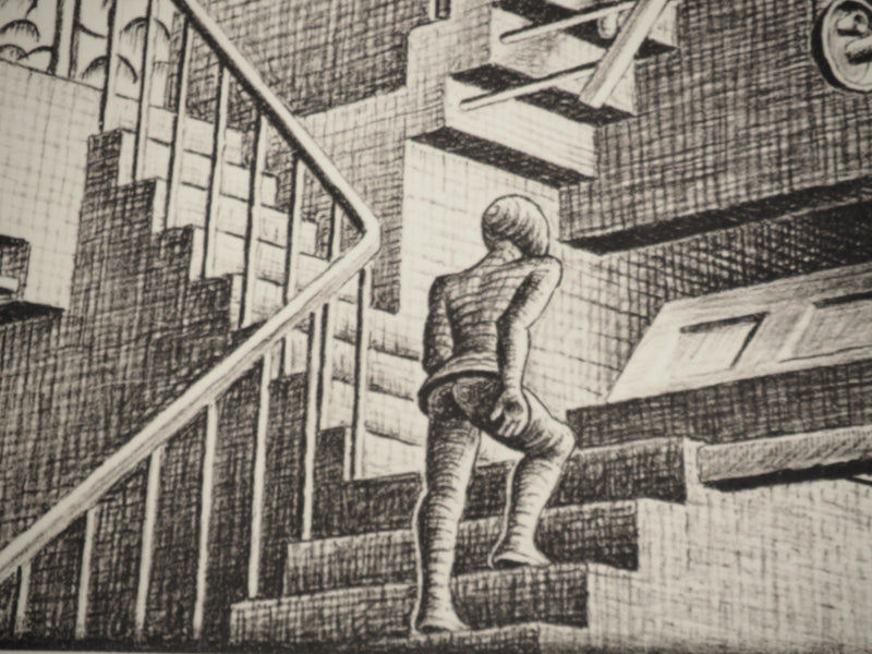 ESCHER M.C. : Le château impossible, oeuvre originale (photo de détail 6) - Crédit photo : Galerie Art.Paris