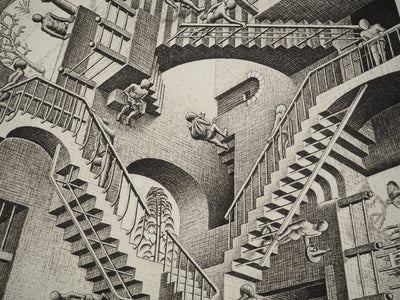 ESCHER M.C. : Le château impossible, oeuvre originale (photo de détail 7) - Crédit photo : Galerie Art.Paris