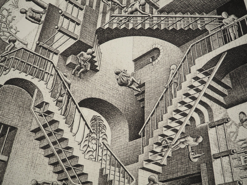 ESCHER M.C. : Le château impossible, oeuvre originale (photo de détail 7) - Crédit photo : Galerie Art.Paris