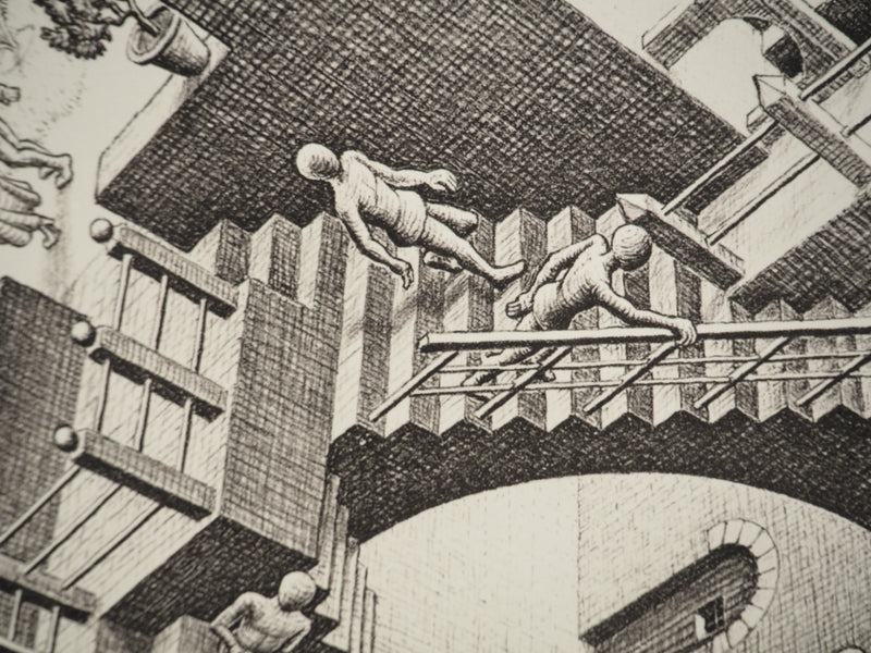 ESCHER M.C. : Le château impossible, oeuvre originale (photo de détail 9) - Crédit photo : Galerie Art.Paris