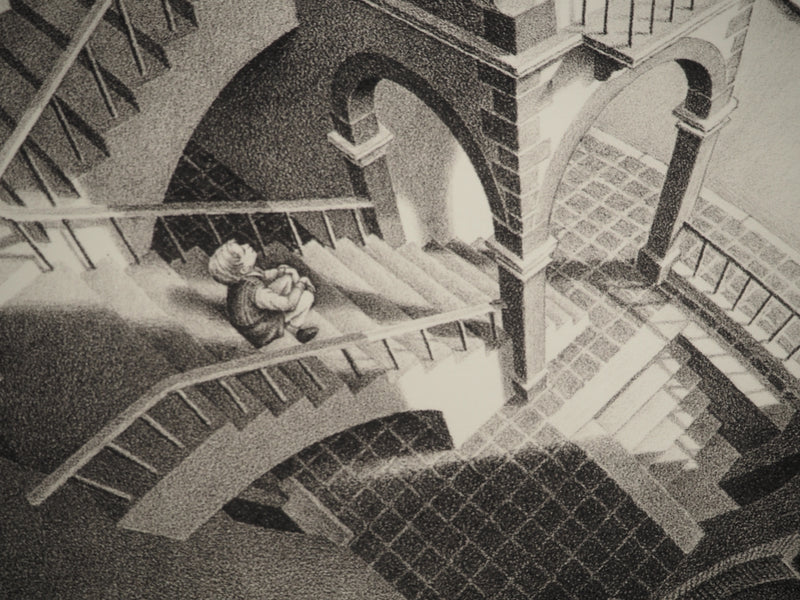 ESCHER M.C. : Ascendant et Descendant, oeuvre originale (photo de détail 9) - Crédit photo : Galerie Art.Paris