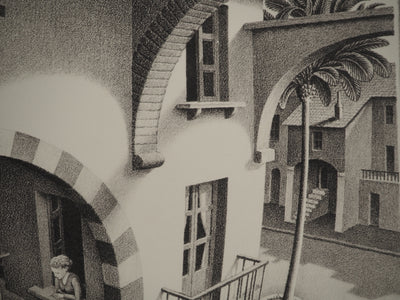 ESCHER M.C. : Ascendant et Descendant, oeuvre originale (photo de détail 10) - Crédit photo : Galerie Art.Paris