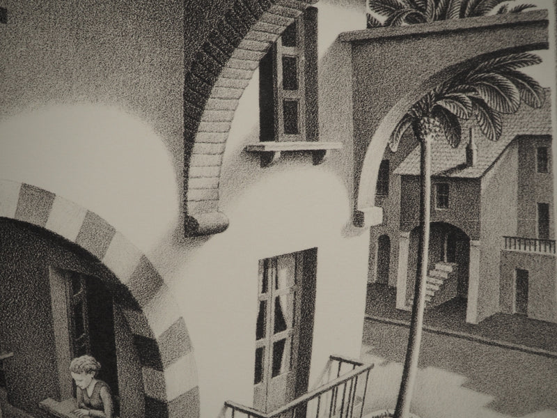 ESCHER M.C. : Ascendant et Descendant, oeuvre originale (photo de détail 10) - Crédit photo : Galerie Art.Paris