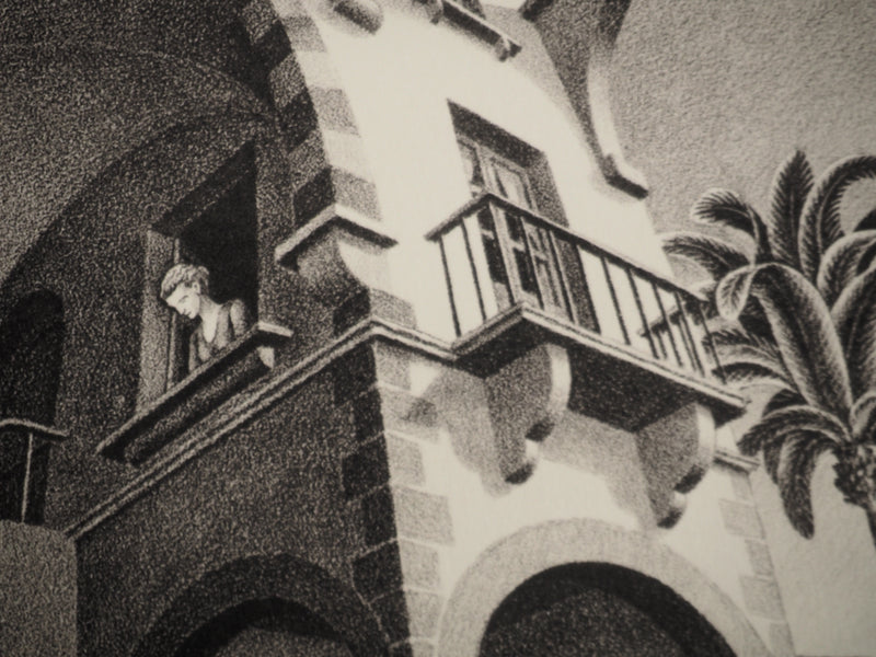 ESCHER M.C. : Ascendant et Descendant, oeuvre originale (photo de détail 11) - Crédit photo : Galerie Art.Paris