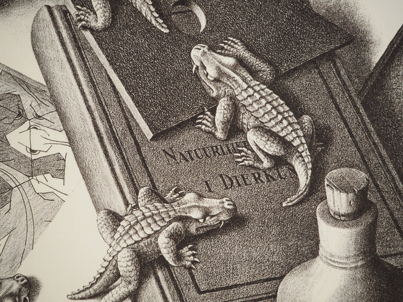 ESCHER M.C. : Nature morte aux reptiles, oeuvre originale (photo de détail 7) - Crédit photo : Galerie Art.Paris
