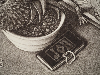 ESCHER M.C. : Nature morte aux reptiles, oeuvre originale (photo de détail 9) - Crédit photo : Galerie Art.Paris