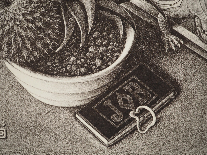 ESCHER M.C. : Nature morte aux reptiles, oeuvre originale (photo de détail 9) - Crédit photo : Galerie Art.Paris