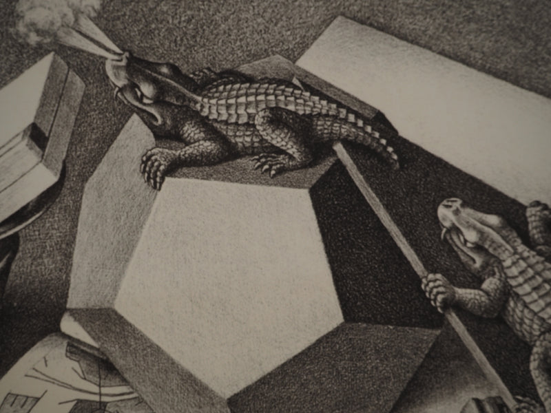 ESCHER M.C. : Nature morte aux reptiles, oeuvre originale (photo de détail 11) - Crédit photo : Galerie Art.Paris