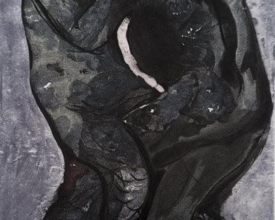 BT Auguste RODIN: Transmutation von Mensch und Reptil, Kupferstich, 1897