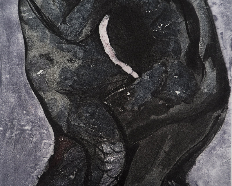 BT Auguste RODIN: Transmutation von Mensch und Reptil, Kupferstich, 1897