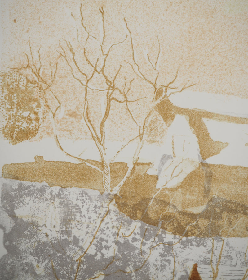 Pierre-Eugène CLAIRIN : Il neige, Lithographie originale (photo de détail 4) - Crédit photo : Galerie Art.Paris