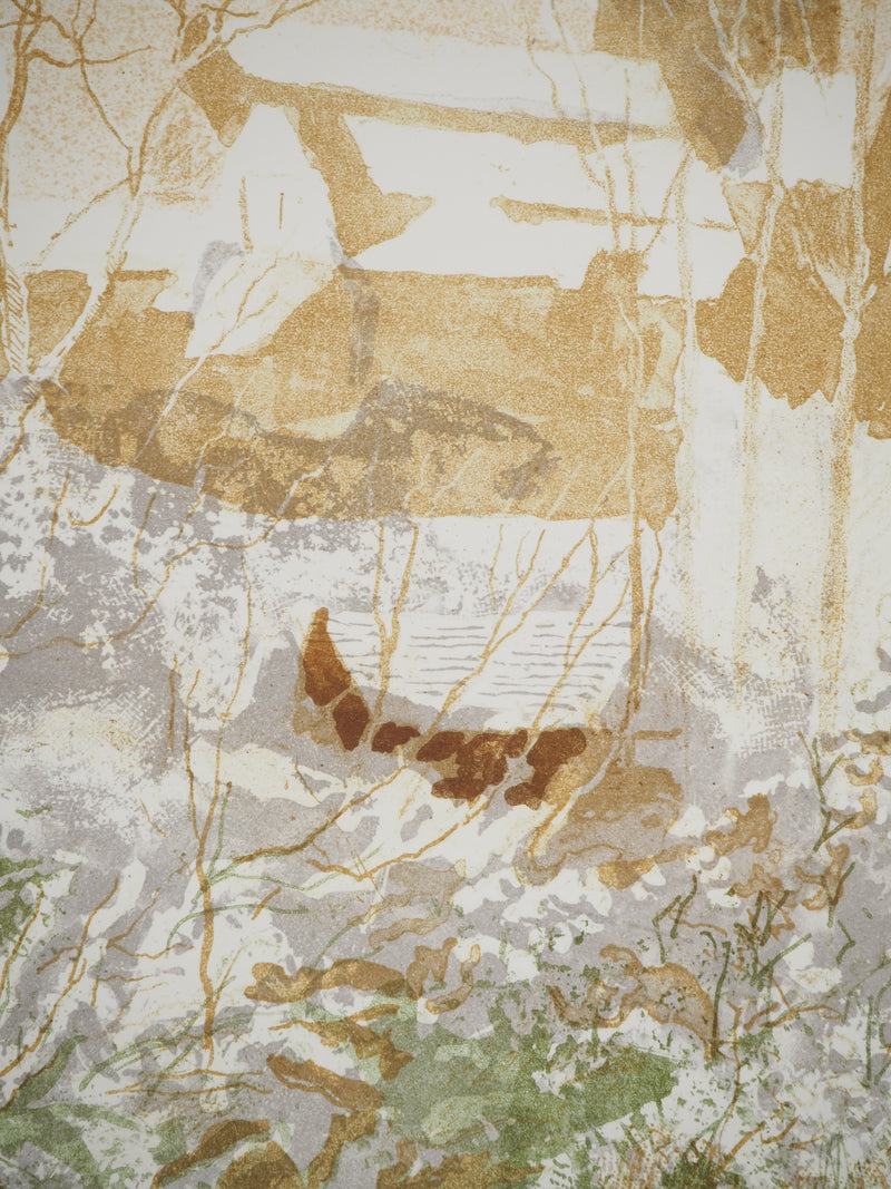 Pierre-Eugène CLAIRIN : Il neige, Lithographie originale (photo de détail 5) - Crédit photo : Galerie Art.Paris