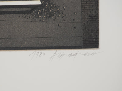 ASSADOUR : Décembre, Gravure originale (photo de détail 2) - Crédit photo : Galerie Art.Paris