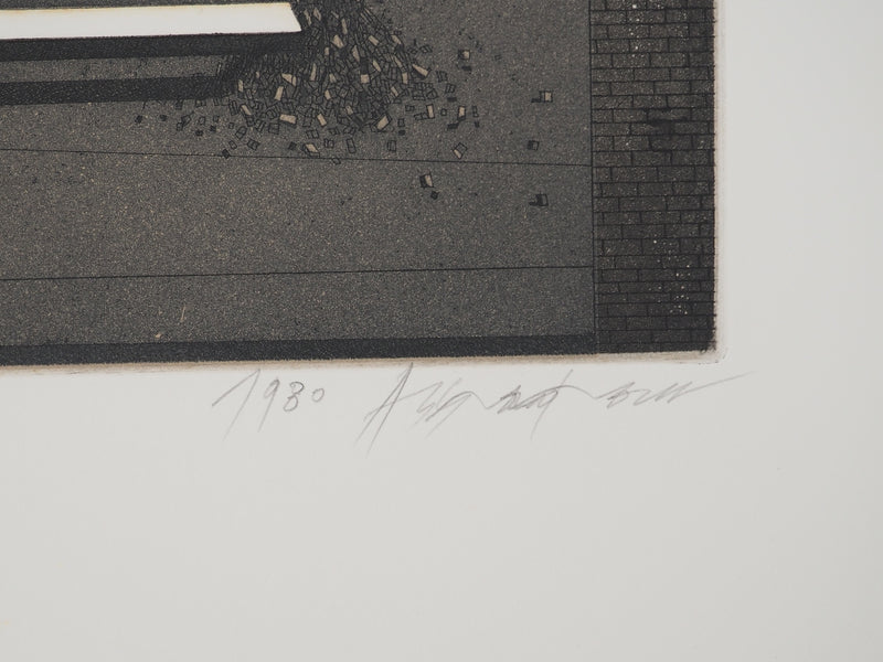 ASSADOUR : Décembre, Gravure originale (photo de détail 2) - Crédit photo : Galerie Art.Paris