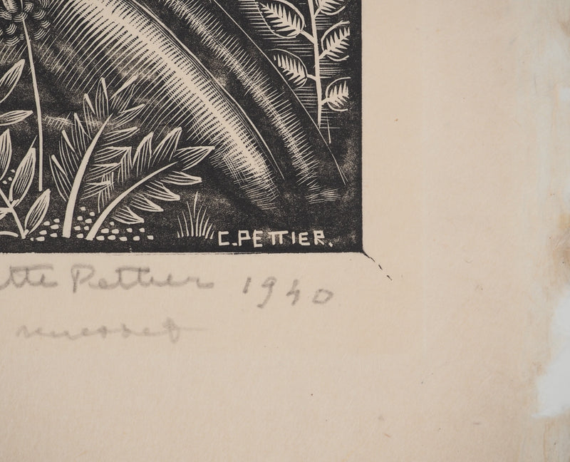 Colette PETTIER : Vénus fécondant la Terre, Lithographie originale (photo de détail 2) - Crédit photo : Galerie Art.Paris