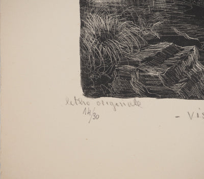 Marcelle KUNTZ : Vision sous-marine, Lithographie originale (photo de détail 6) - Crédit photo : Galerie Art.Paris
