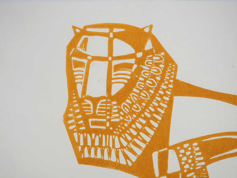 Abraham KROL : Le lion, Gravure originale (photo de détail 4) - Crédit photo : Galerie Art.Paris