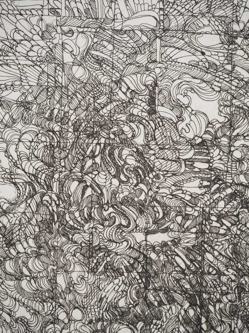 Krystyna SMIECHOWSKA : Composition abstraite, Gravure originale (photo de détail 4) - Crédit photo : Galerie Art.Paris