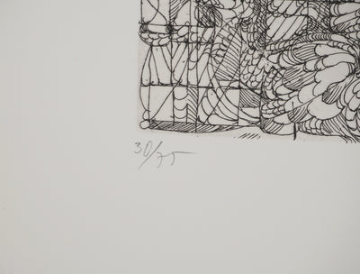 Krystyna SMIECHOWSKA : Composition abstraite, Gravure originale (photo de détail 6) - Crédit photo : Galerie Art.Paris