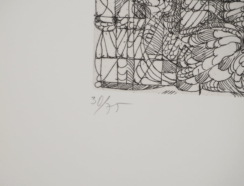 Krystyna SMIECHOWSKA : Composition abstraite, Gravure originale (photo de détail 6) - Crédit photo : Galerie Art.Paris