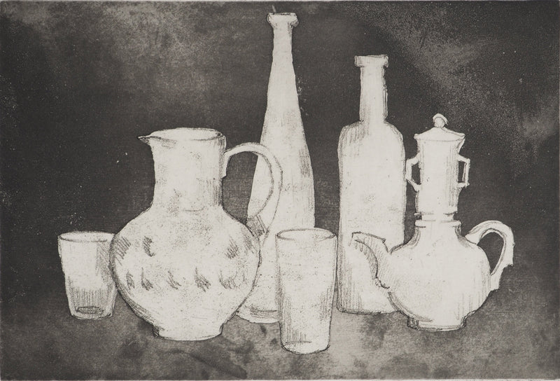 Vera FABRE : Nature morte, Gravure originale (photo de détail 3) - Crédit photo : Galerie Art.Paris