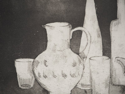 Vera FABRE : Nature morte, Gravure originale (photo de détail 5) - Crédit photo : Galerie Art.Paris