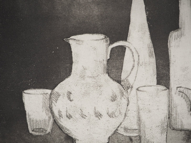 Vera FABRE : Nature morte, Gravure originale (photo de détail 5) - Crédit photo : Galerie Art.Paris