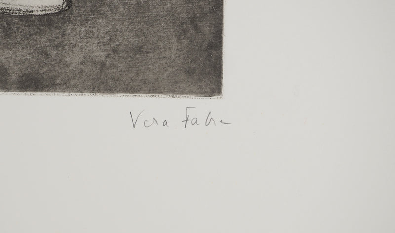 Vera FABRE : Nature morte, Gravure originale (photo de détail 2) - Crédit photo : Galerie Art.Paris