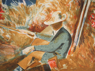 André PLANSON : Le pêcheur, Lithographie originale (photo de détail 4) - Crédit photo : Galerie Art.Paris