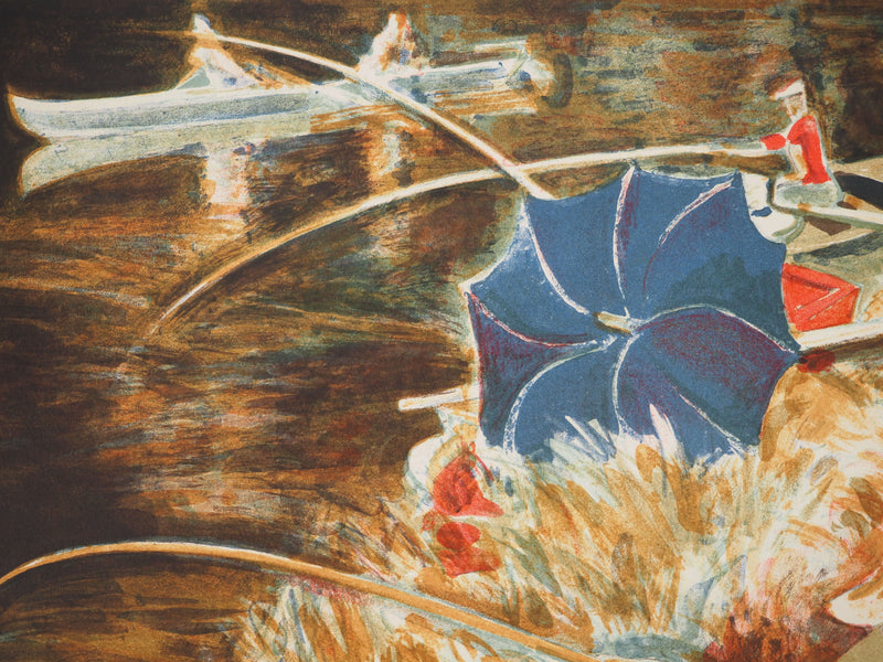 André PLANSON : Le pêcheur, Lithographie originale (photo de détail 5) - Crédit photo : Galerie Art.Paris