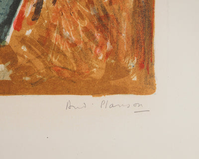 André PLANSON : Le pêcheur, Lithographie originale (photo de détail 2) - Crédit photo : Galerie Art.Paris