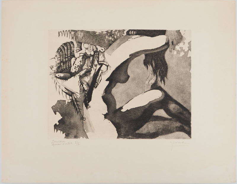 Jean-Louis VIARD : Soumission, Gravure originale (vue générale) - Crédit photo : Galerie Art.Paris