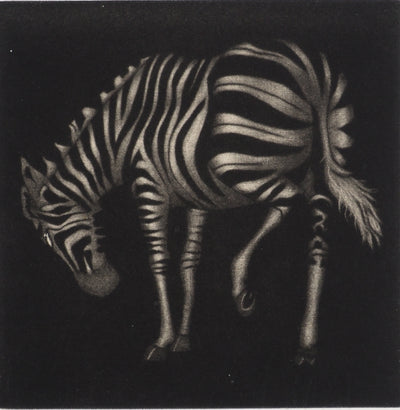 Mario AVATI : Zèbre, Gravure originale (photo de détail 2) - Crédit photo : Galerie Art.Paris