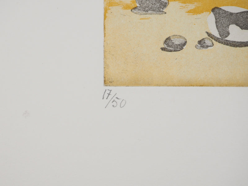 Ginette SEXER : Fleurs des sables, Gravure originale (photo de détail 6) - Crédit photo : Galerie Art.Paris