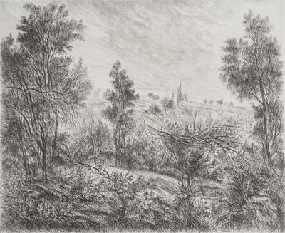 Paulette HUMBERT : Image d'été, Gravure originale (photo de détail 3) - Crédit photo : Galerie Art.Paris