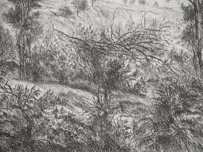 Paulette HUMBERT : Image d'été, Gravure originale (photo de détail 4) - Crédit photo : Galerie Art.Paris
