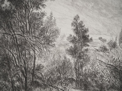 Paulette HUMBERT : Image d'été, Gravure originale (photo de détail 5) - Crédit photo : Galerie Art.Paris