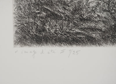 Paulette HUMBERT : Image d'été, Gravure originale (photo de détail 6) - Crédit photo : Galerie Art.Paris