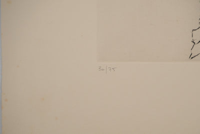 Yannick BALLIF : Le cocotier, Gravure originale (photo de détail 6) - Crédit photo : Galerie Art.Paris
