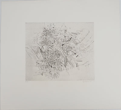 Jean-Marie GARNIER : Jean-Marie GRANIER (1922-2007), Gravure originale (vue générale) - Crédit photo : Galerie Art.Paris